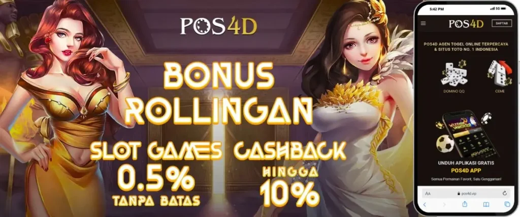Bonus Rollingan POS4D: Cashback Setiap Taruhan Anda